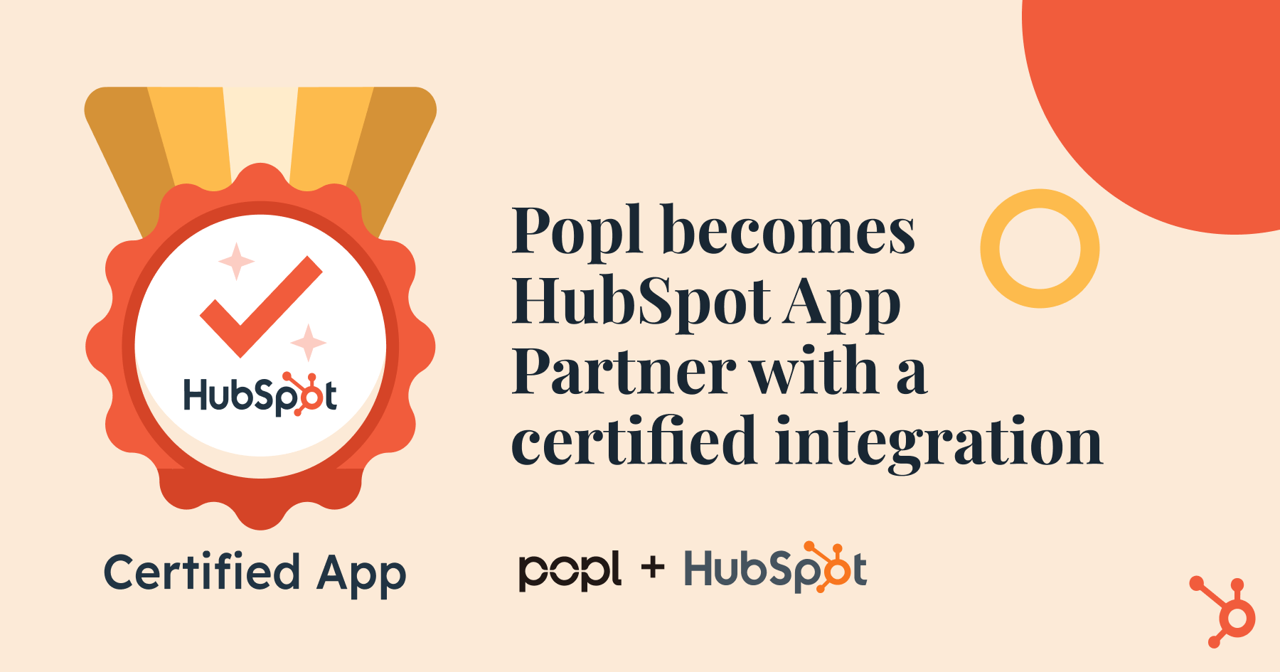 Popl becomes HubSpot App Partner with a certified integration