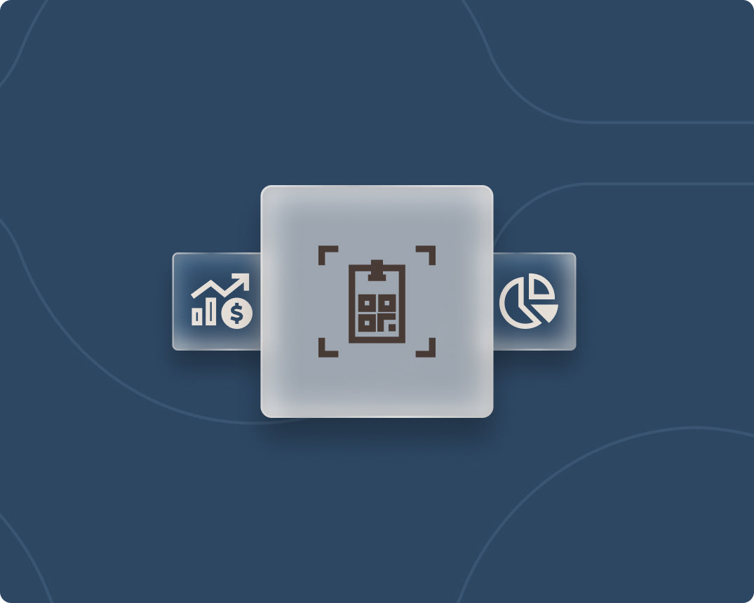 Abstract badge scanner and analytics dashboard