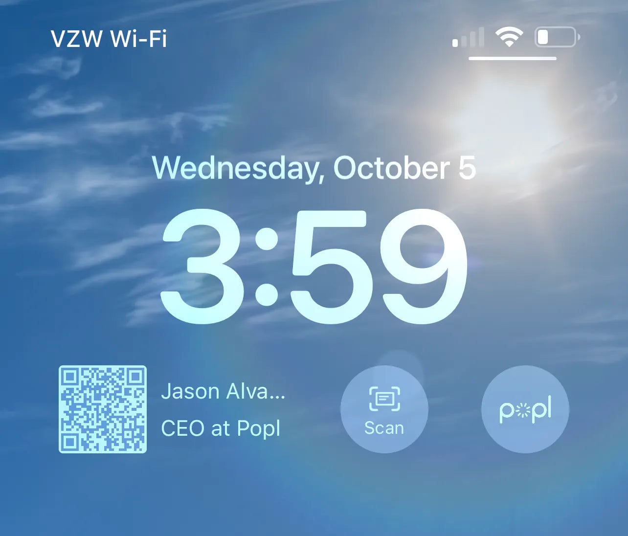 How to add the Popl Apple iOS 16 lock screen widget to your phone - The world's first lock screen QR code