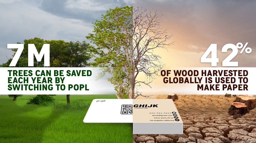 Eco-friendly digital business cards