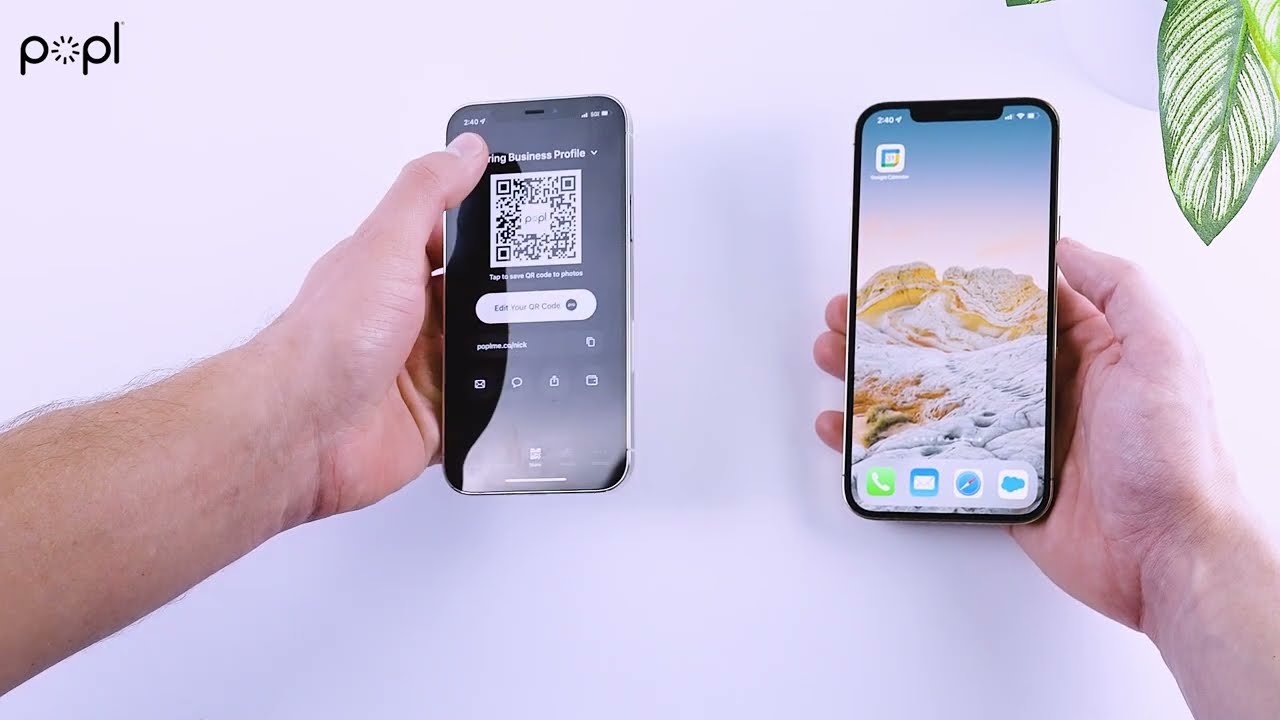 An image of Popl digital business card QR code