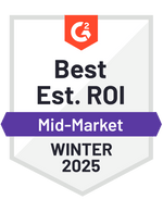 G2 Best ROI Mid Market Award Badge