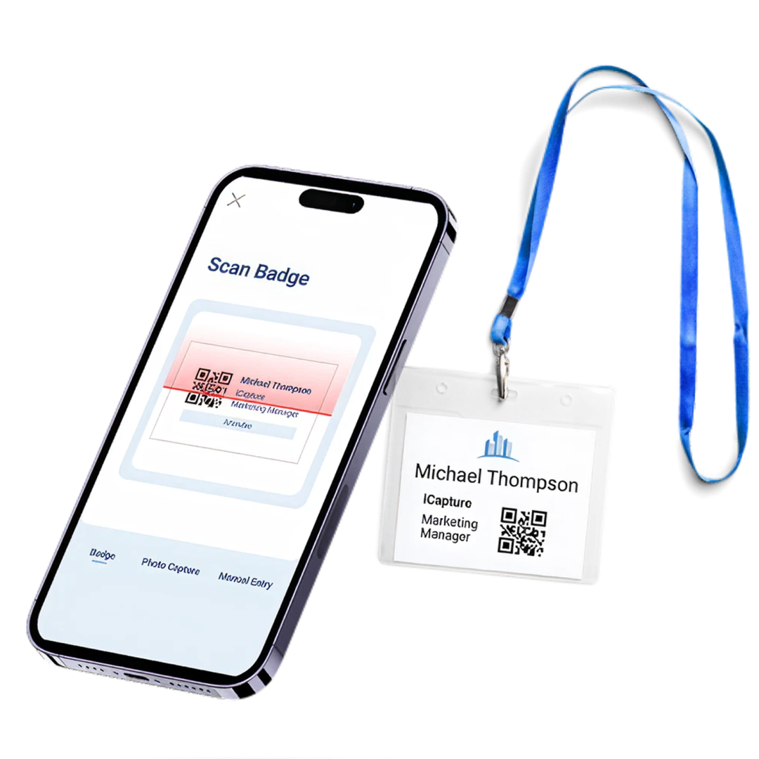 iCapture event lead capture app with custom lead forms and offline data collection