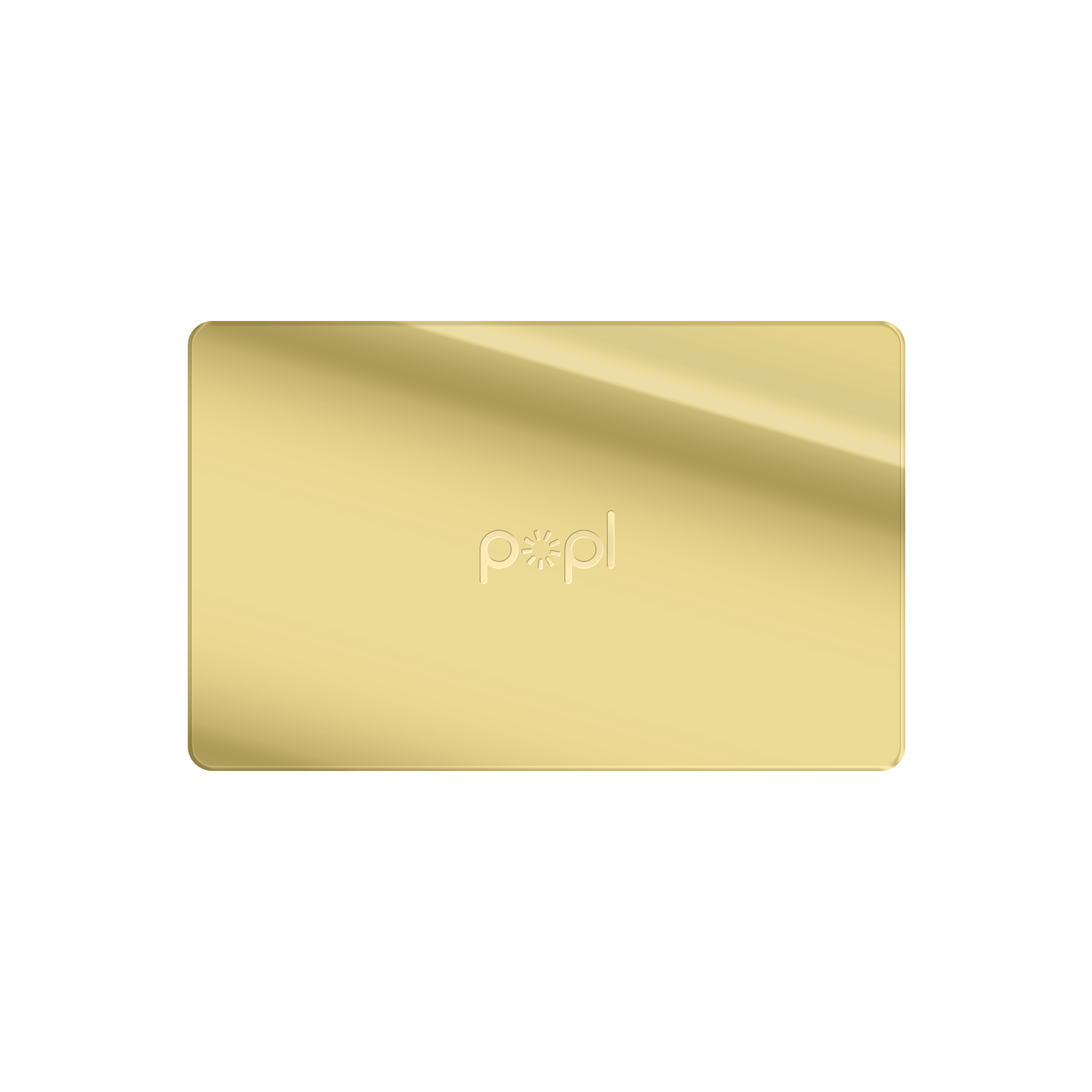 24k Gold Popl Card
