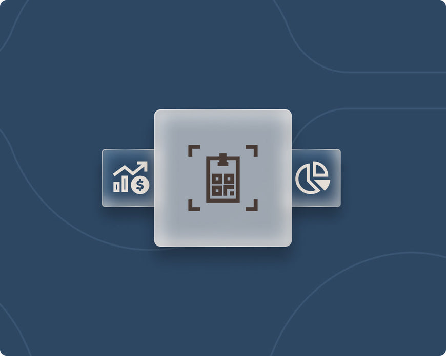 Abstract badge scanner and analytics dashboard