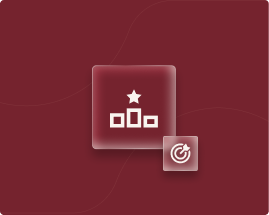 Abstract graphic of stacked lead cards with numeric score badges, sorted from low to high.