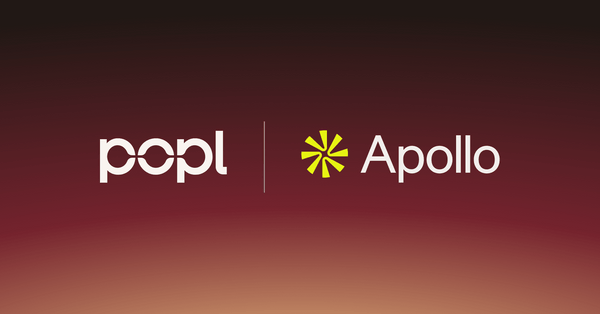 Apollo as a key data source for Popl's enrichment engine