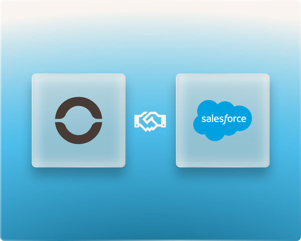 Graphic of Popl and Salesforce logos