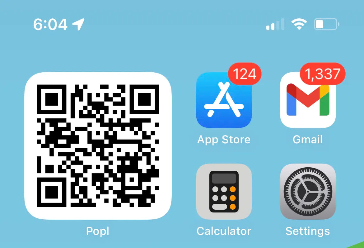 How to Add your Popl Apple iOS Widget to your Home Screen