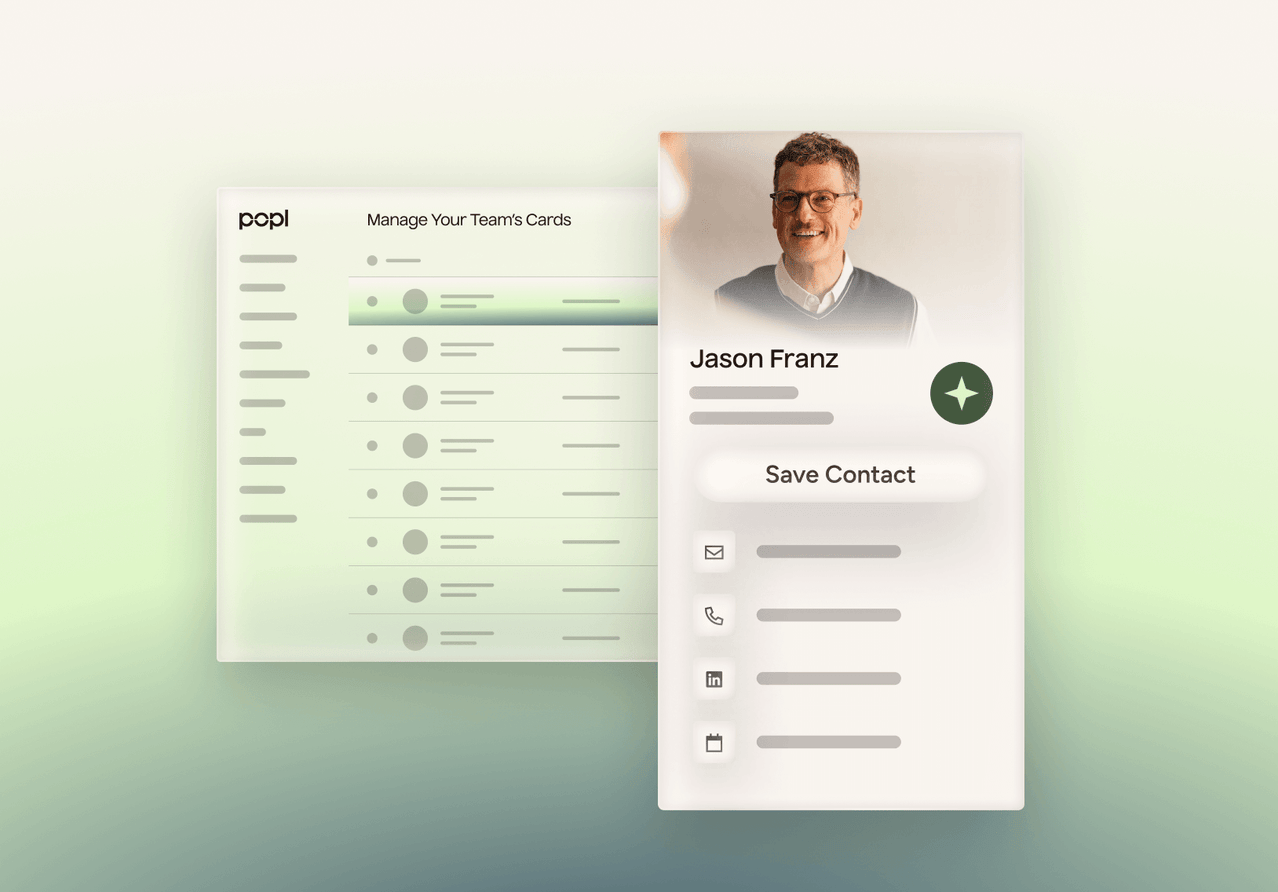 Manage your teams digital business cards
