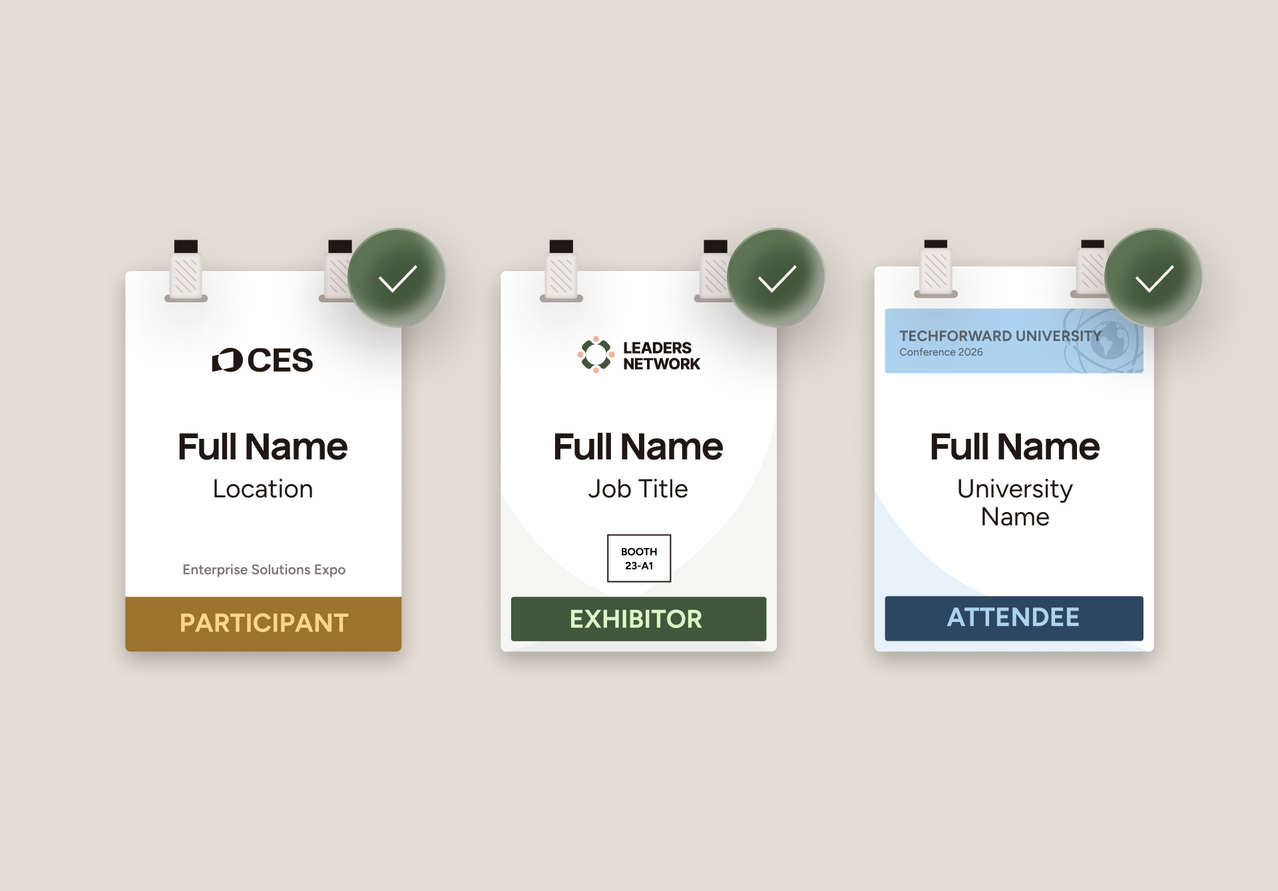 Scan badges with no company name with Popl