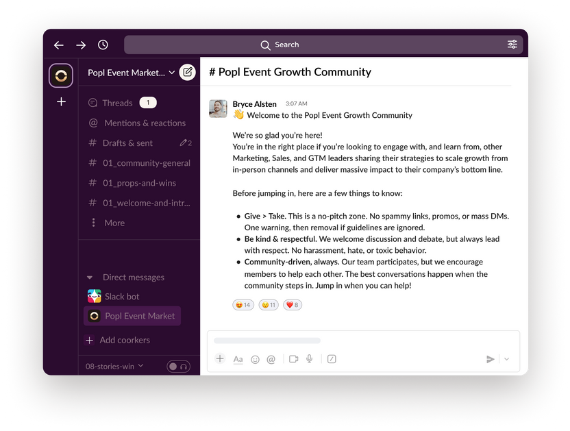 Popl Slack Community