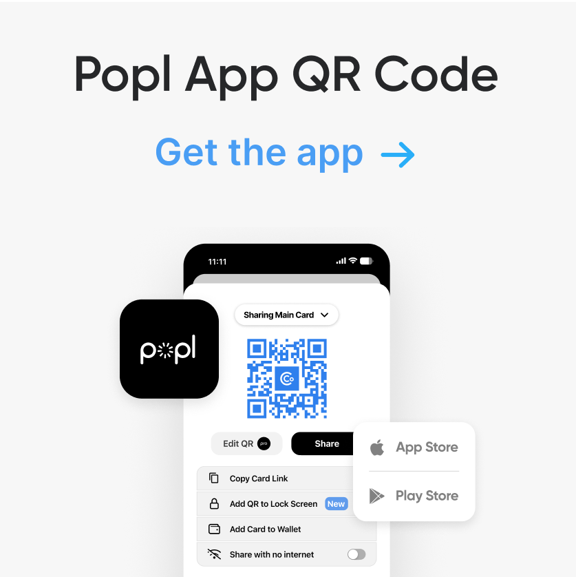 Get Your Popl App QR Code