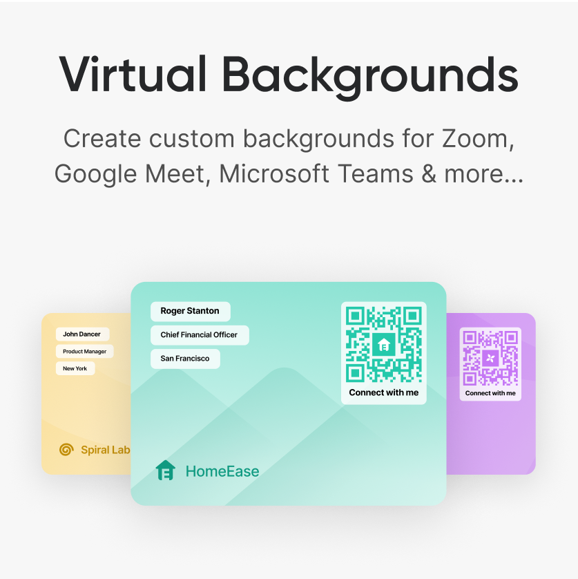 Create custom virtual backgrounds for Zoom, Google Meet, MS Teams, and more