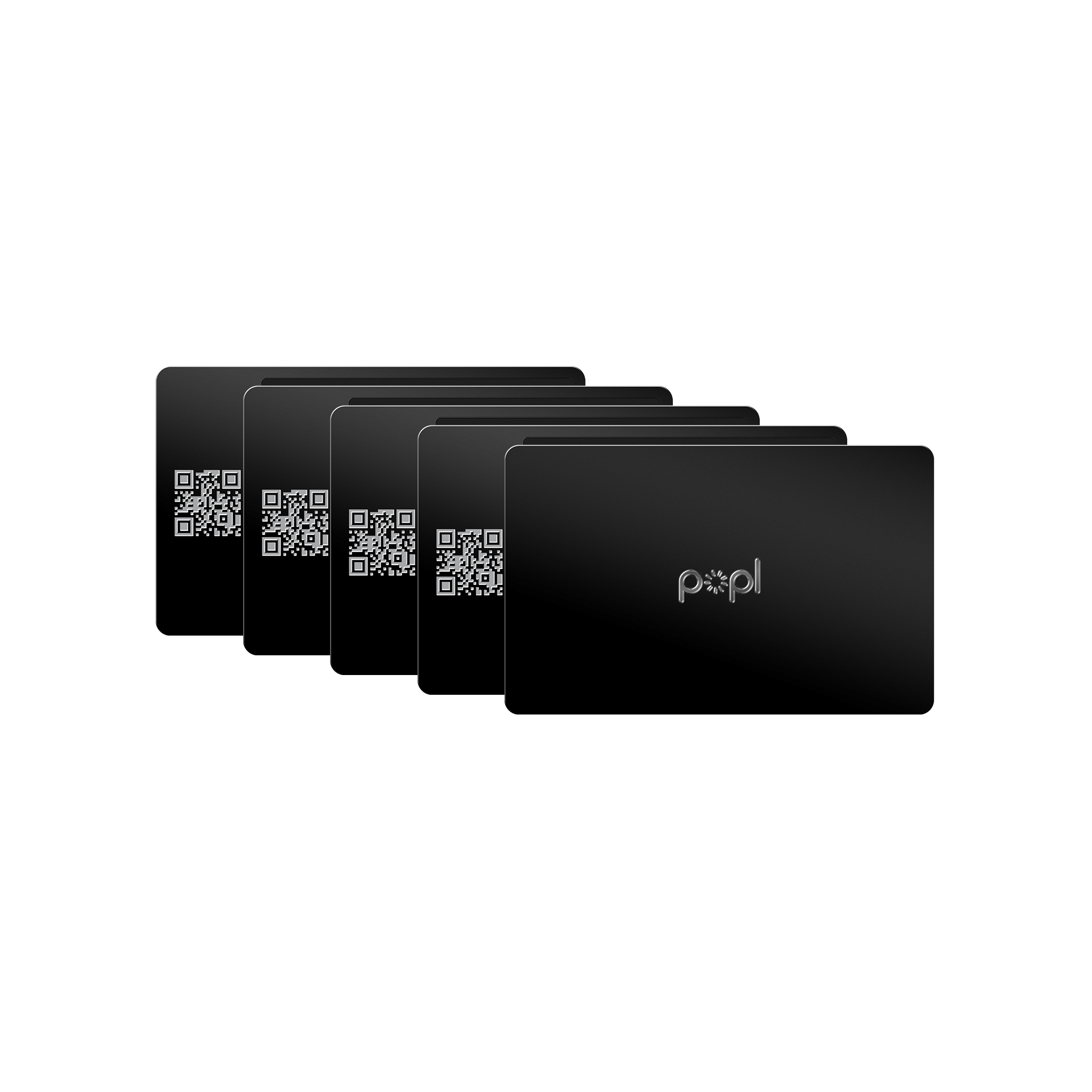 Popl Metal Card 5-Pack | Digital Business Cards